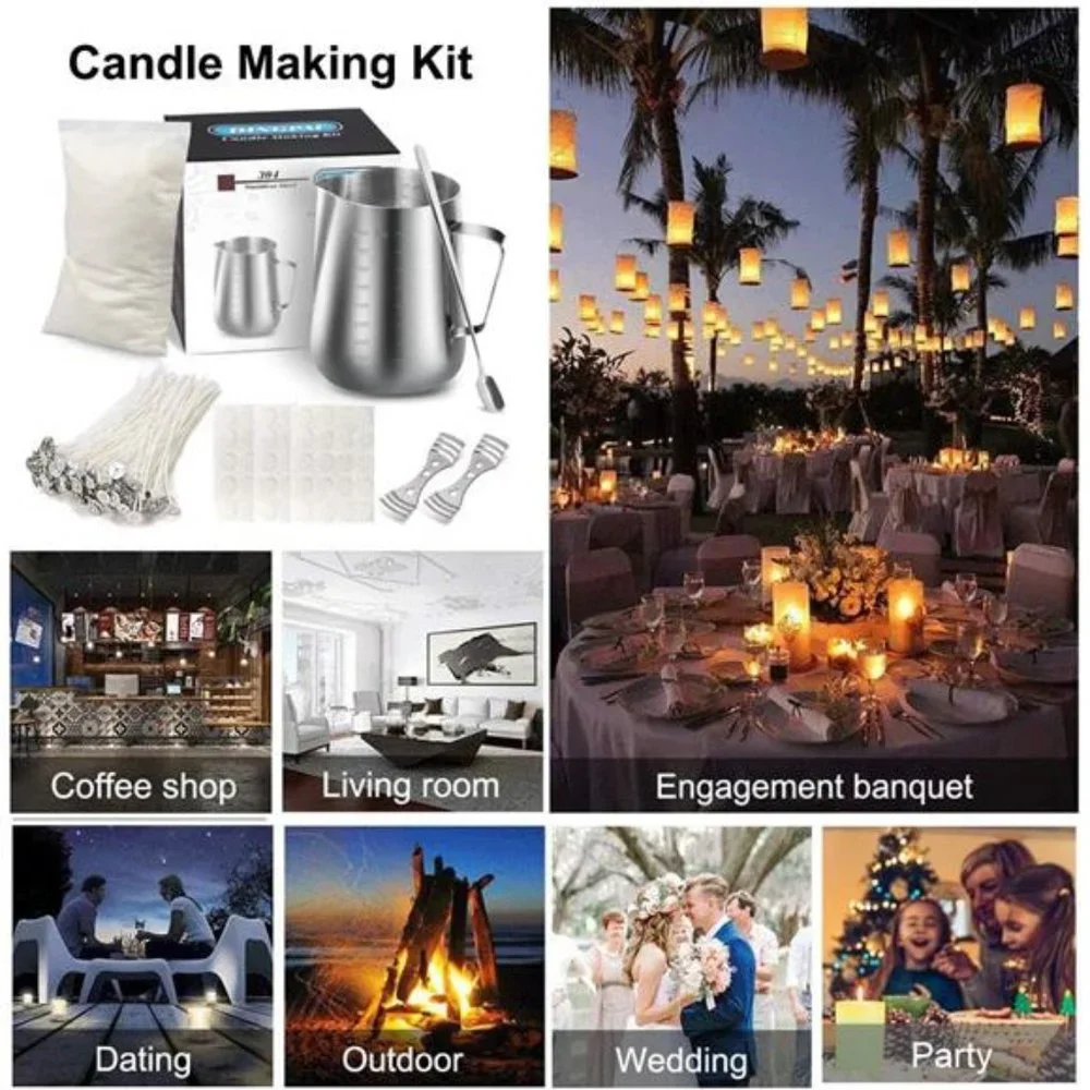 Candle Making Kit Supplies,DIY Craft Tools Including Candle Make Pouring Pot - Picture 8 of 8